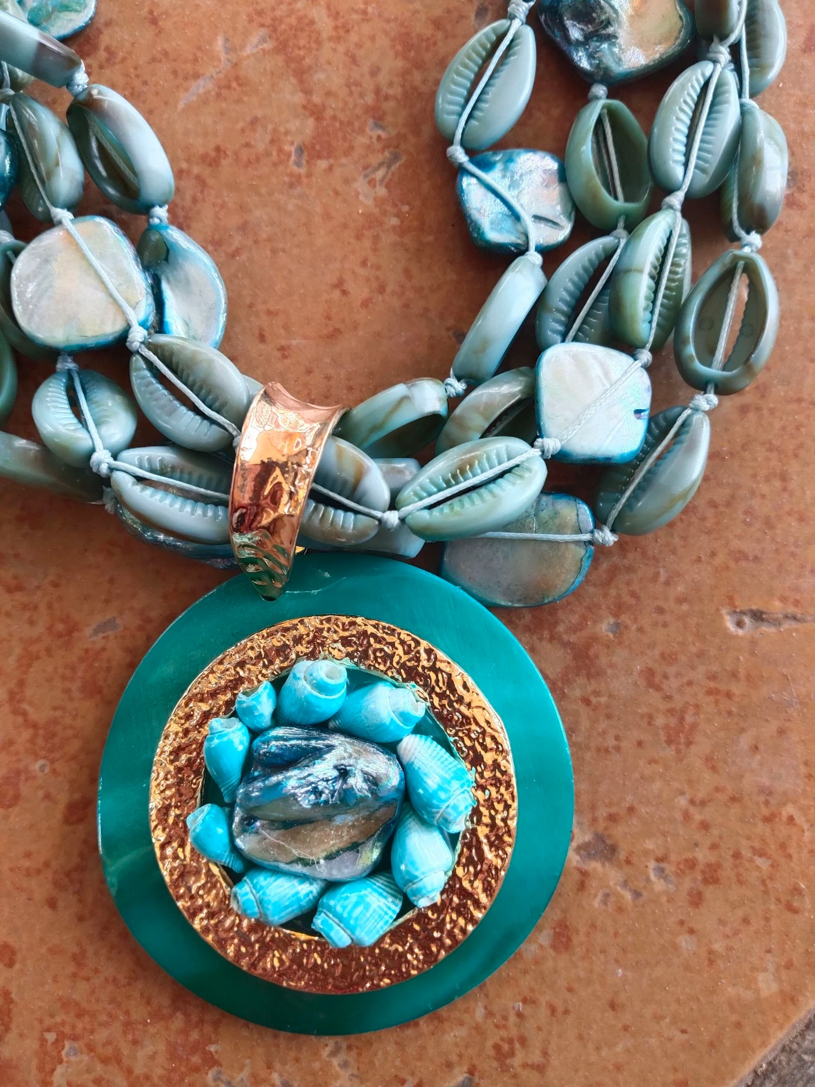 Collar turquesa con abalorios 🐚🩵 – photo 7
